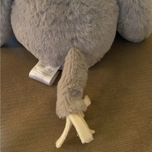 Lambs & Ivy Gray Plush Elephant Toy - Picture 8 of 12